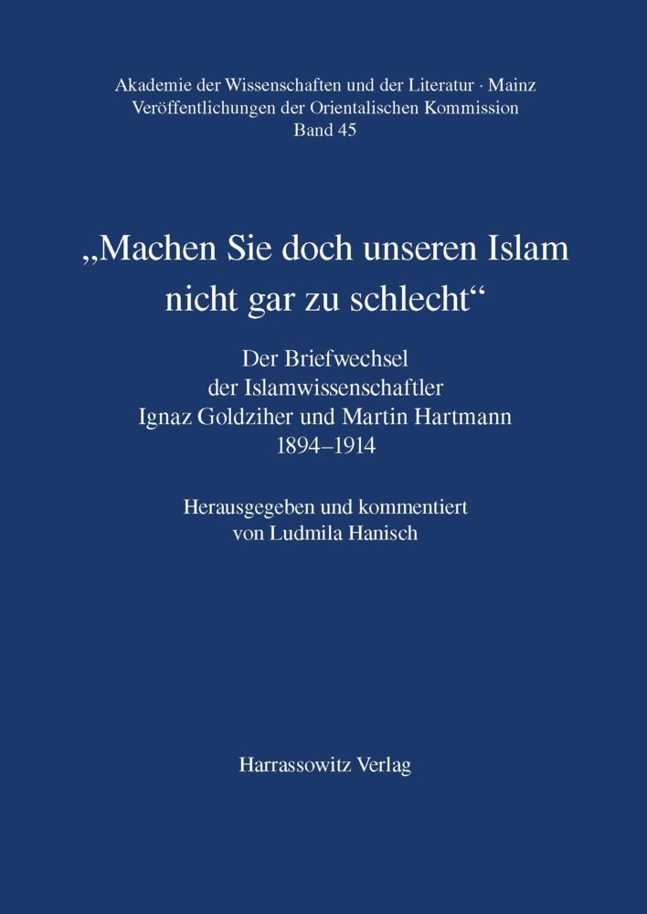 Cover: 9783447042895 | "Machen Sie doch unseren Islam nicht gar zu schlecht" | Hanisch | Buch