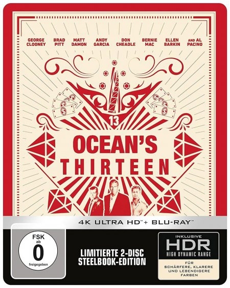 Cover: 5051890337825 | Ocean's Thirteen (Ultra HD Blu-ray &amp; Blu-ray im Steelbook) | 2024