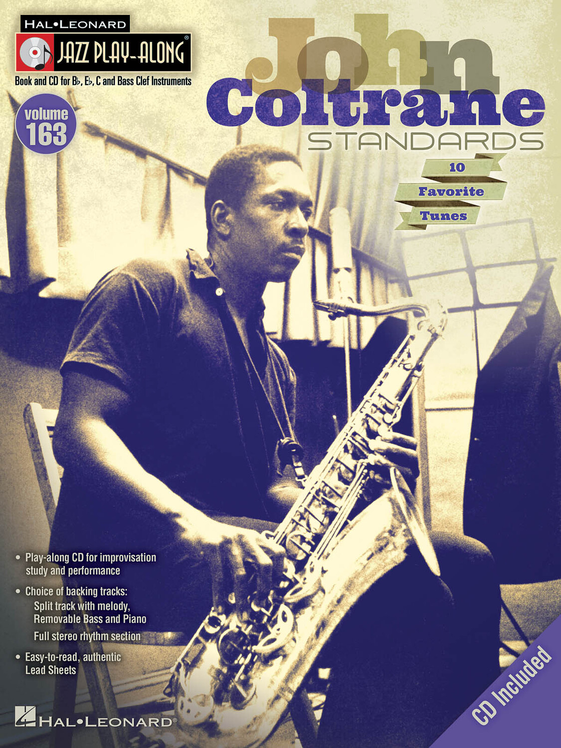 Cover: 884088636722 | John Coltrane Standards | Jazz Play-Along Volume 163 | Jazz Play Along