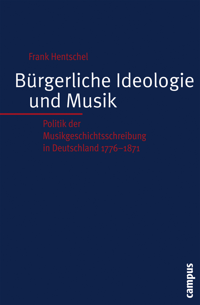 Cover: 9783593382180 | Bürgerliche Ideologie und Musik | Frank Hentschel | Taschenbuch | 2006