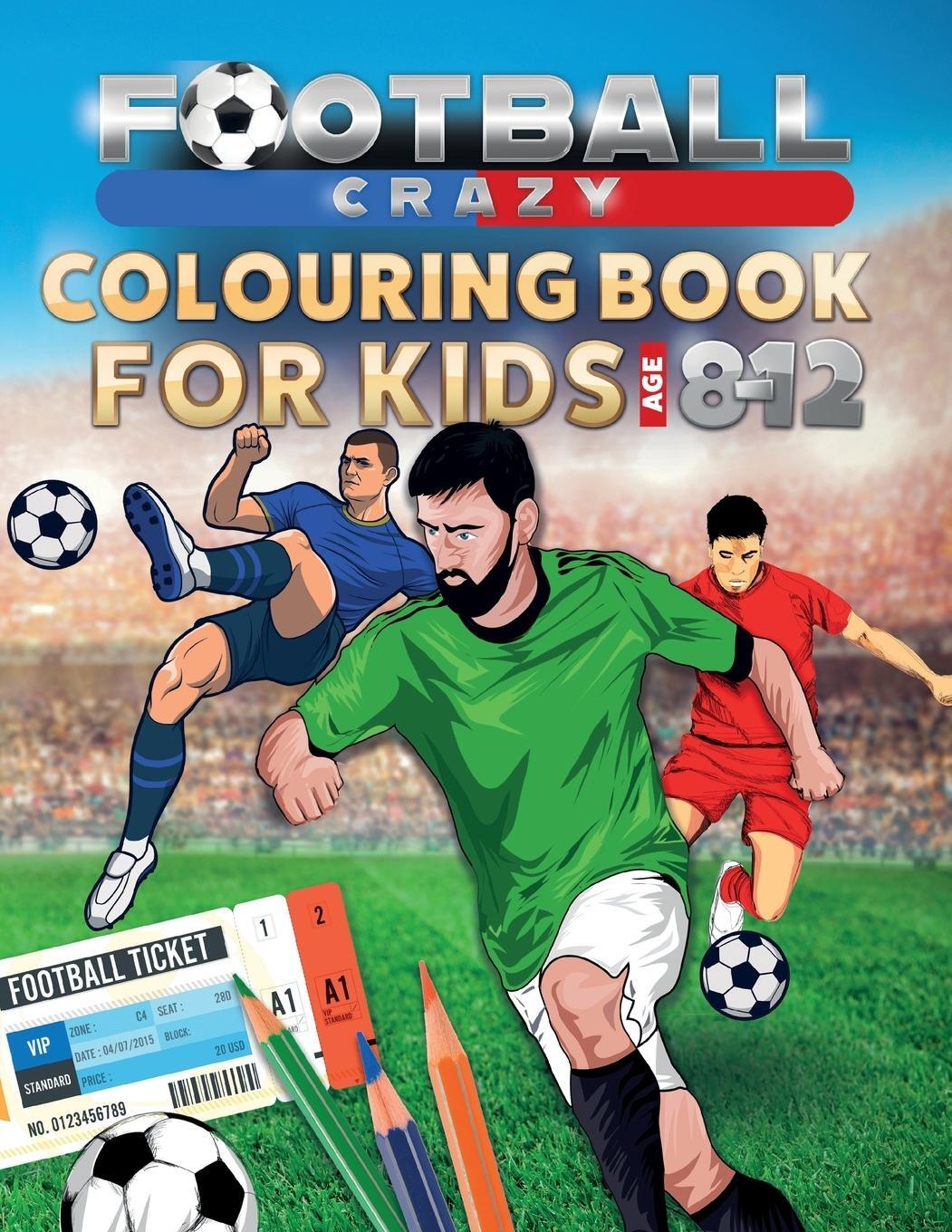 Cover: 9781913467036 | Football Crazy Colouring Book For Kids Age 8-12 | Creative Kids Studio