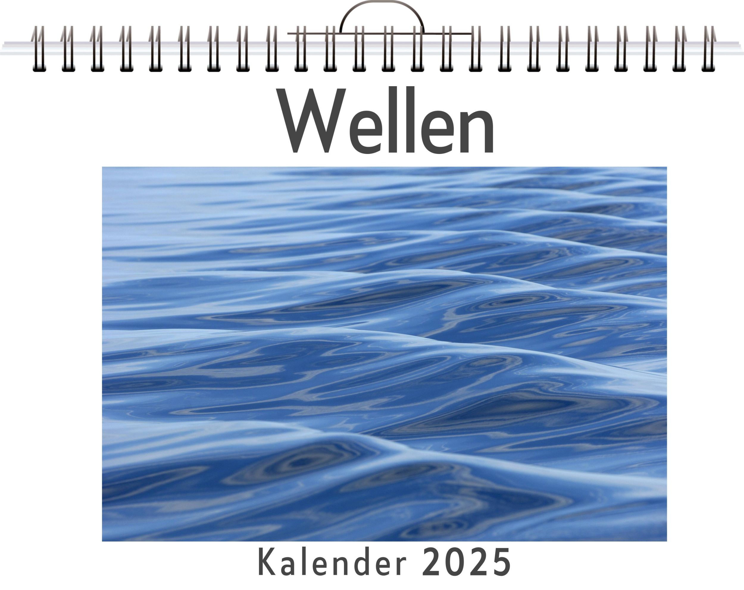 Cover: 9783759121578 | Wellen - (Wandkalender 2025, Kalender DIN A4 quer, Monatskalender...