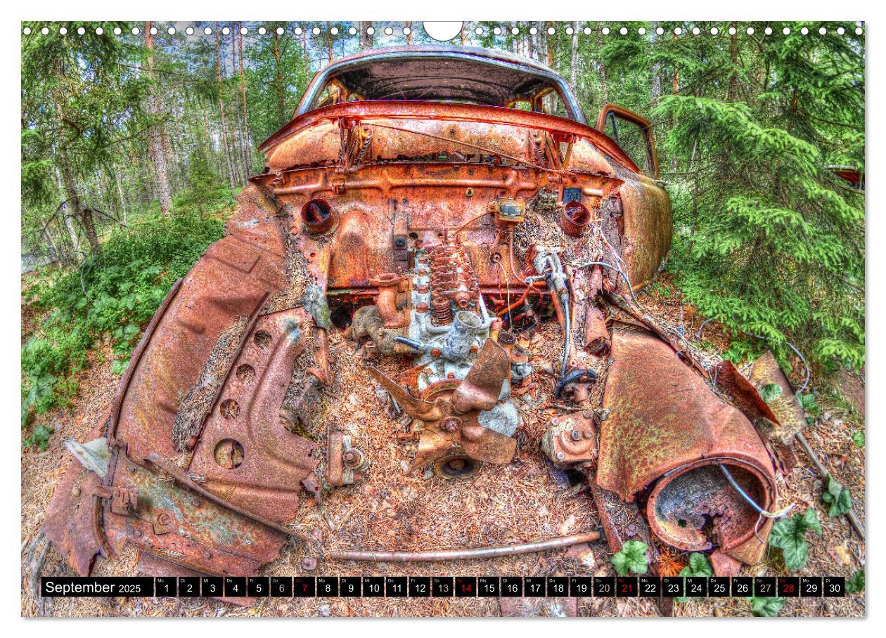 Bild: 9783383938795 | Autofriedhof Ryd (Wandkalender 2025 DIN A3 quer), CALVENDO...