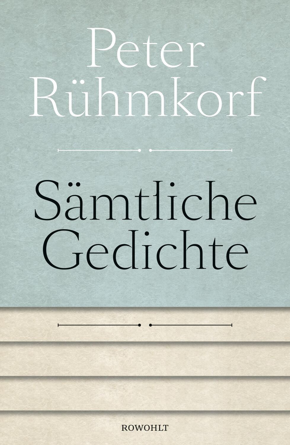 Cover: 9783498058029 | Sämtliche Gedichte 1956 - 2008 | Peter Rühmkorf | Buch | Deutsch