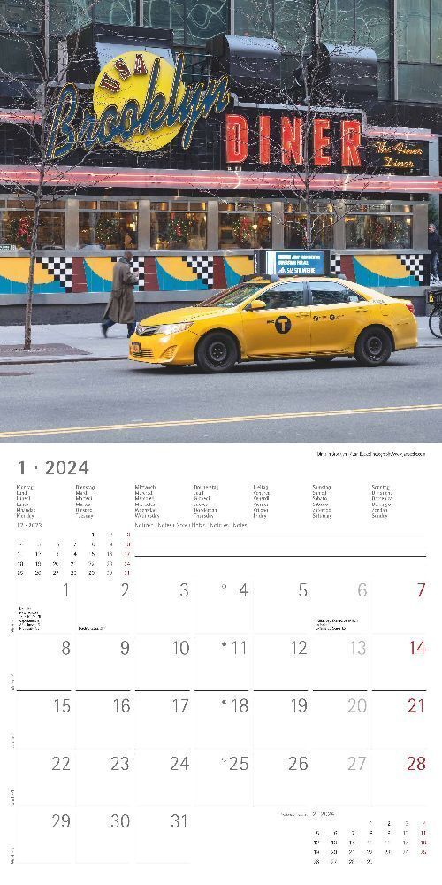 Bild: 4251732335717 | New York 2024 - Broschürenkalender 30x30 cm (30x60 geöffnet) -...