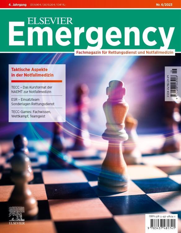 Cover: 9783437481741 | ELSEVIER Emergency. Taktische Aspekte in der Notfallmedizin. 6/2023