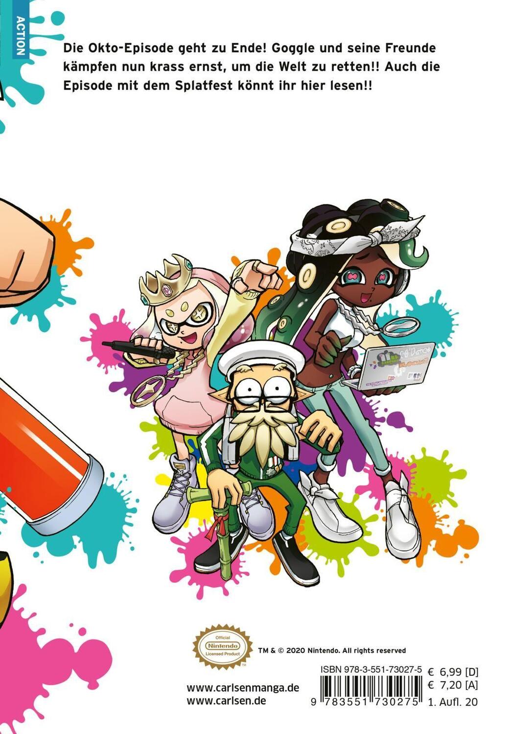 Rückseite: 9783551730275 | Splatoon 8 | Das Nintendo-Game als Manga! Ideal für Kinder und Gamer!