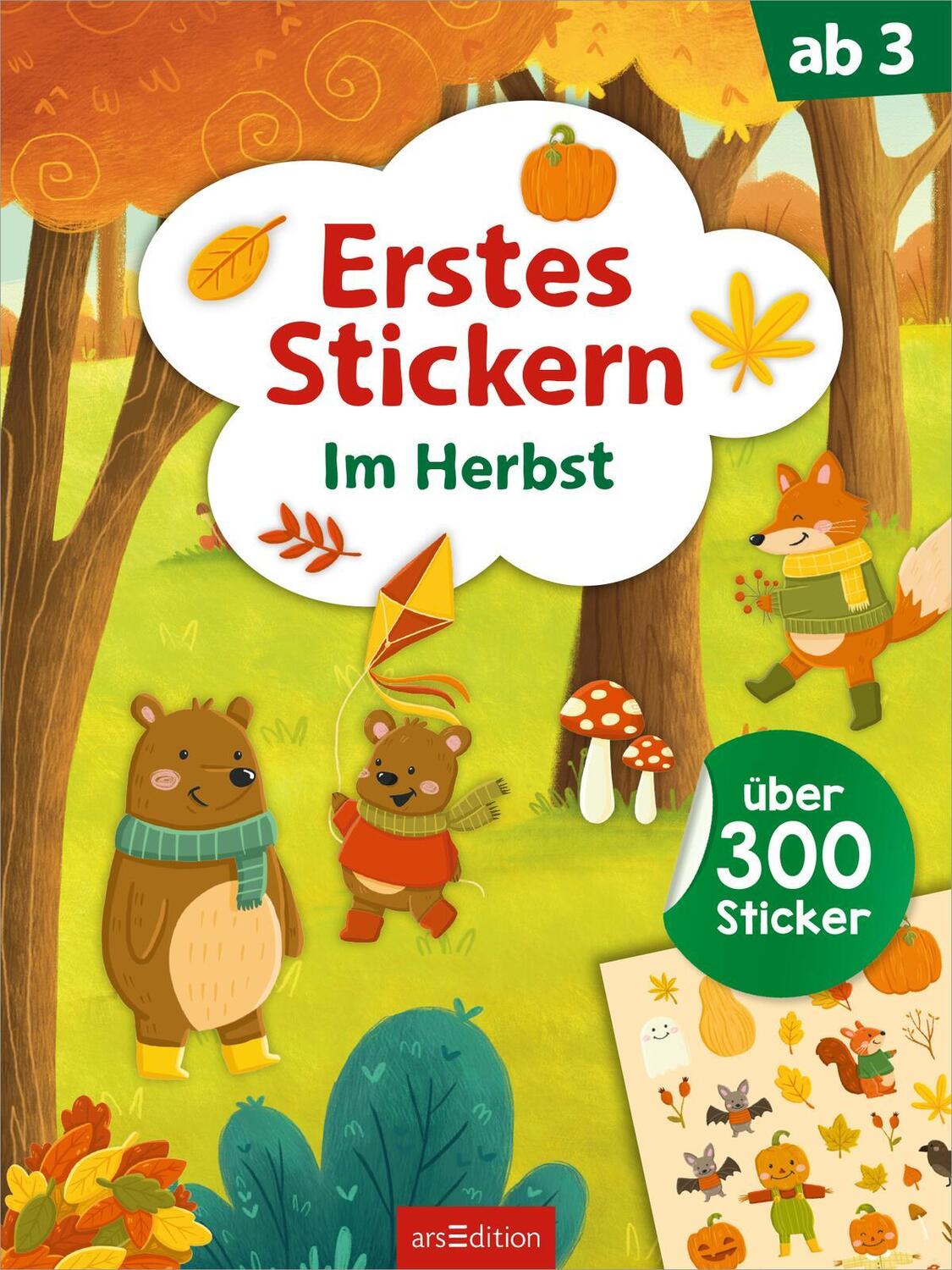 Bild: 9783845859590 | Erstes Stickern - Im Herbst | Über 300 Sticker | Sarah Dietz | Buch