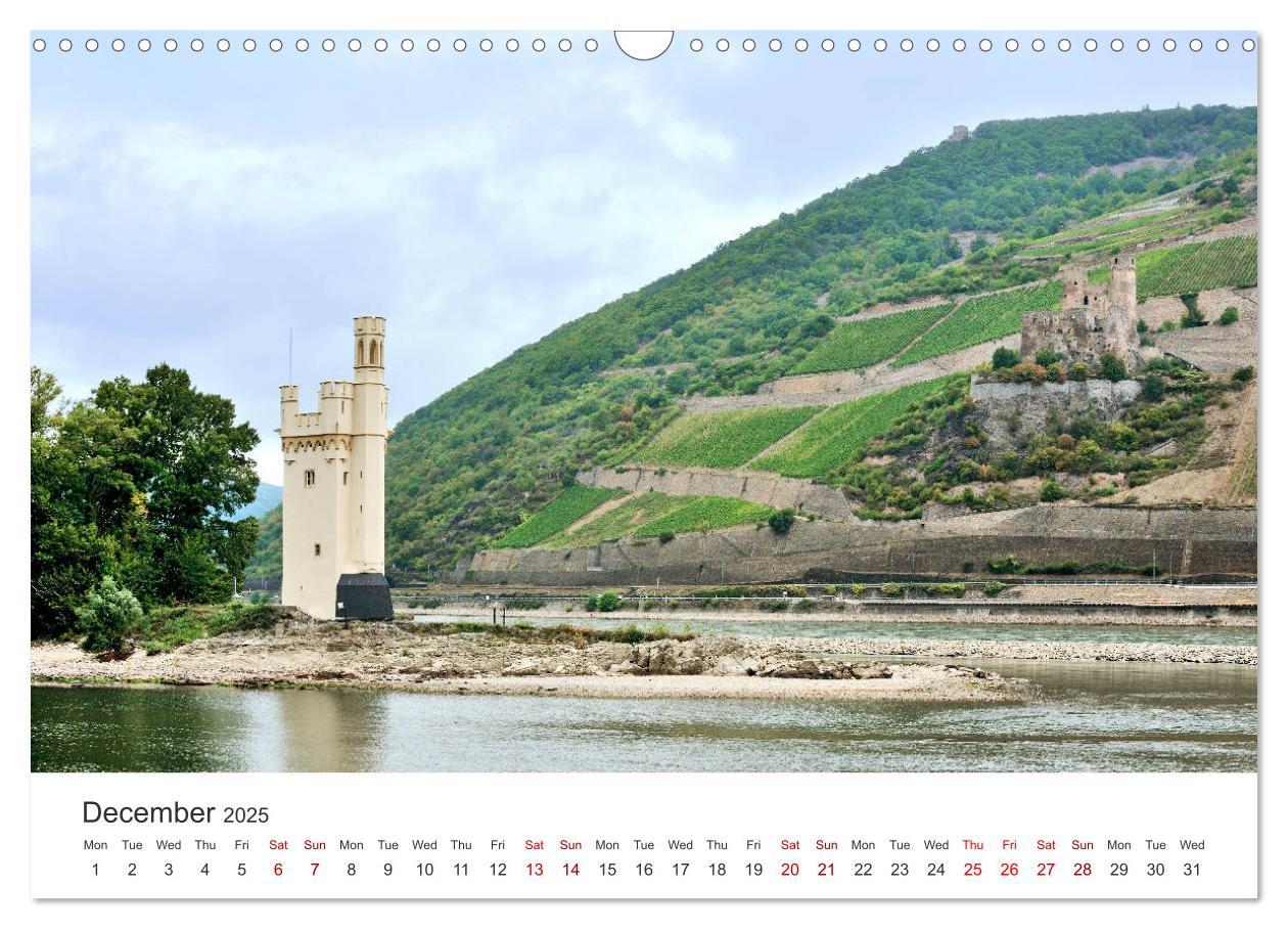 Bild: 9781325946815 | Rhine Valley and Castles (Wall Calendar 2025 DIN A3 landscape),...