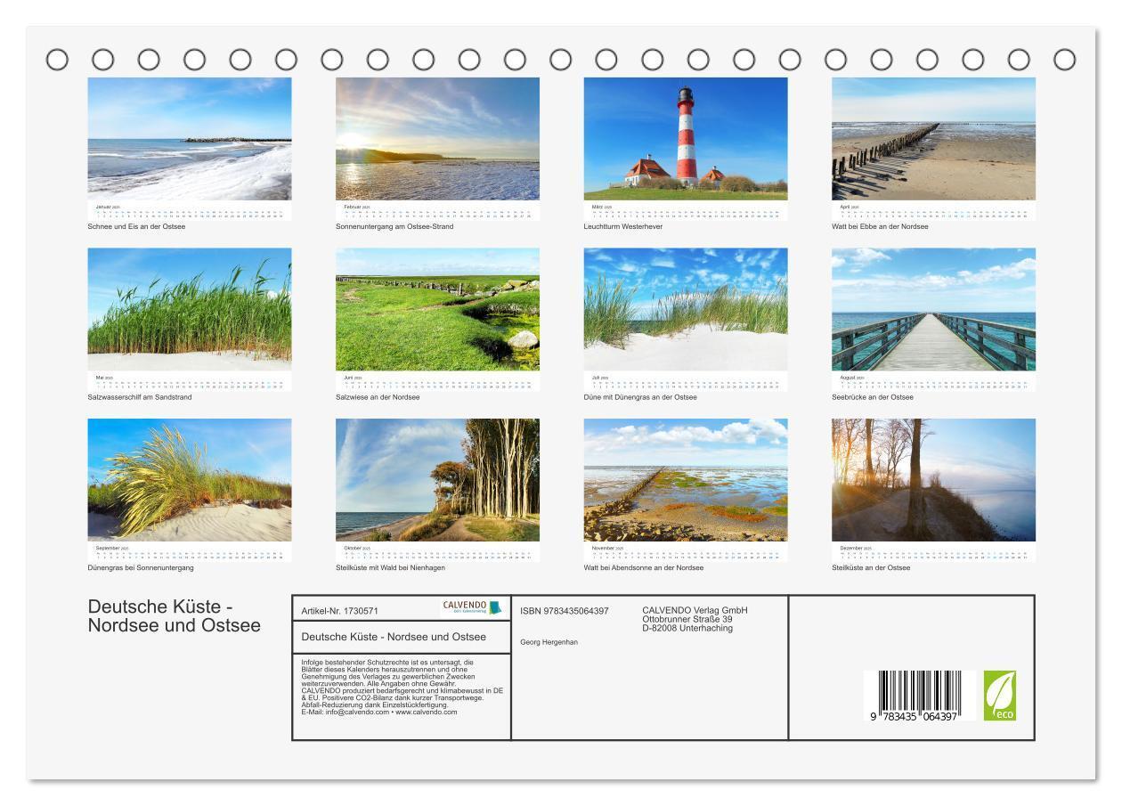 Bild: 9783435064397 | Deutsche Küste - Nordsee und Ostsee (Tischkalender 2025 DIN A5...