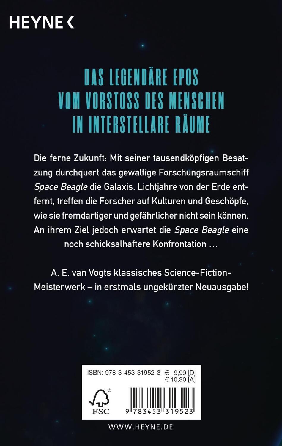Bild: 9783453319523 | Die Expedition der Space Beagle | A. E. van Vogt | Taschenbuch | 2018
