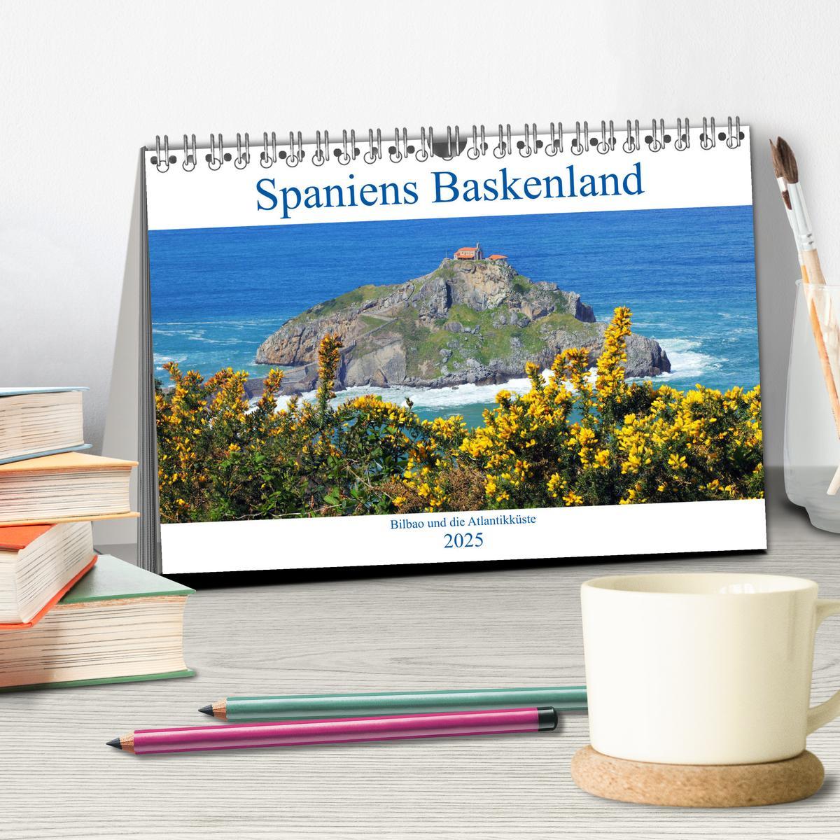 Bild: 9783435373789 | Spaniens Baskenland (Tischkalender 2025 DIN A5 quer), CALVENDO...