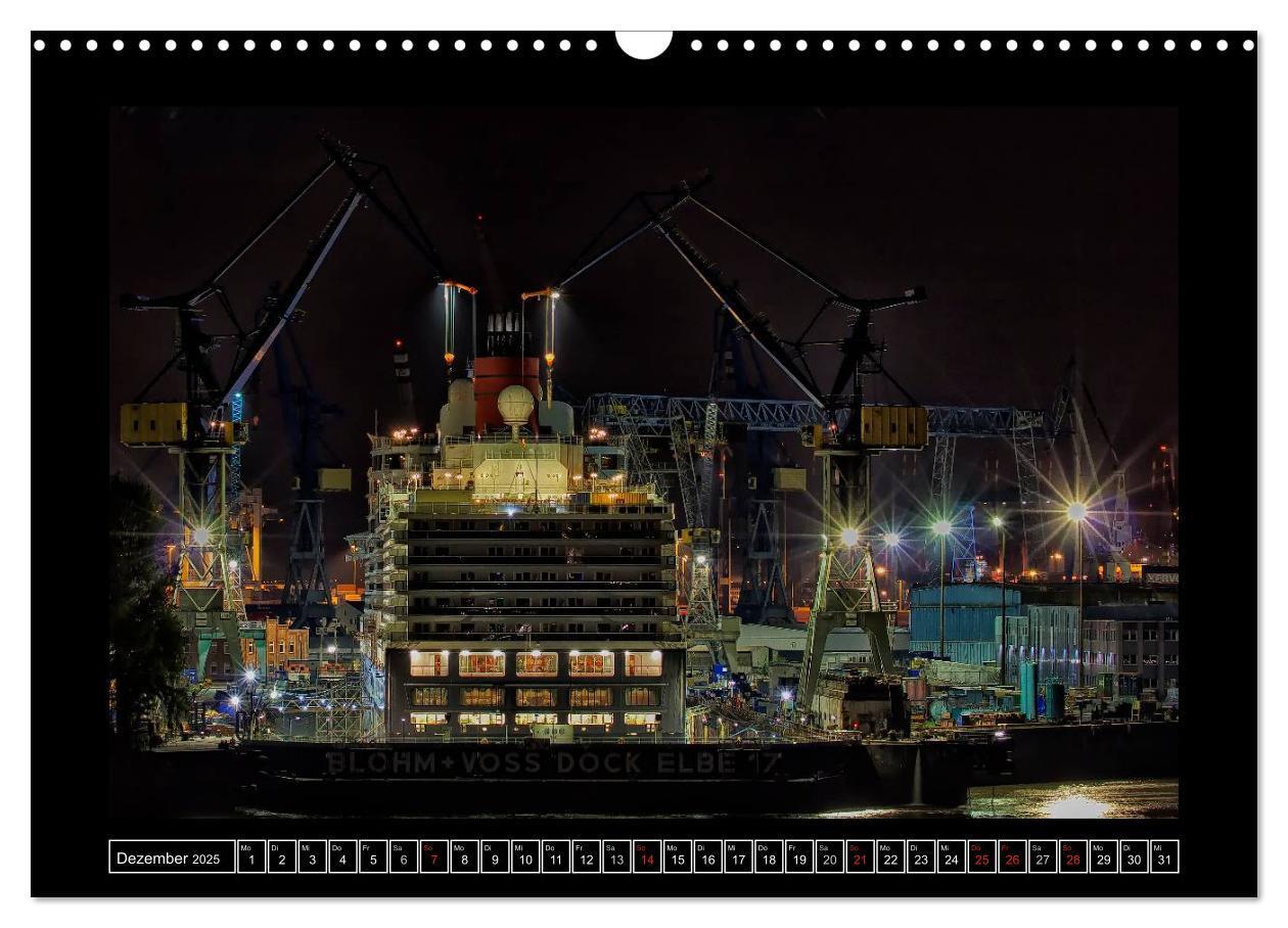 Bild: 9783435633654 | Rund um den Hamburger Hafen (Wandkalender 2025 DIN A3 quer),...