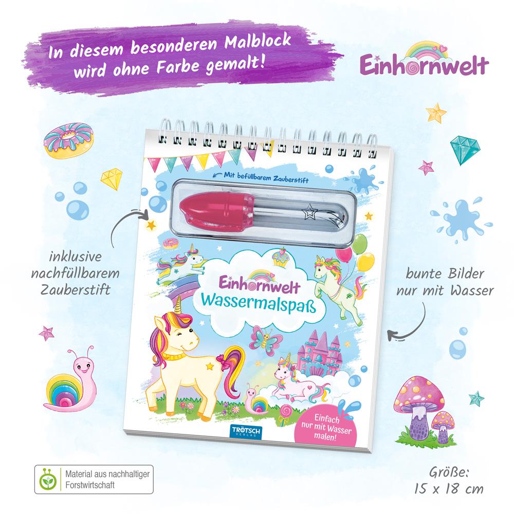 Bild: 9783988022783 | Trötsch Wassermalspaß mit Zauberstift Einhornwelt | KG | Taschenbuch