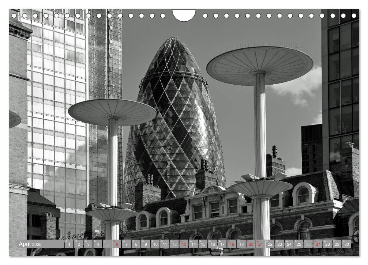 Bild: 9783435701360 | London in Schwarz-Weiß (Wandkalender 2025 DIN A4 quer), CALVENDO...