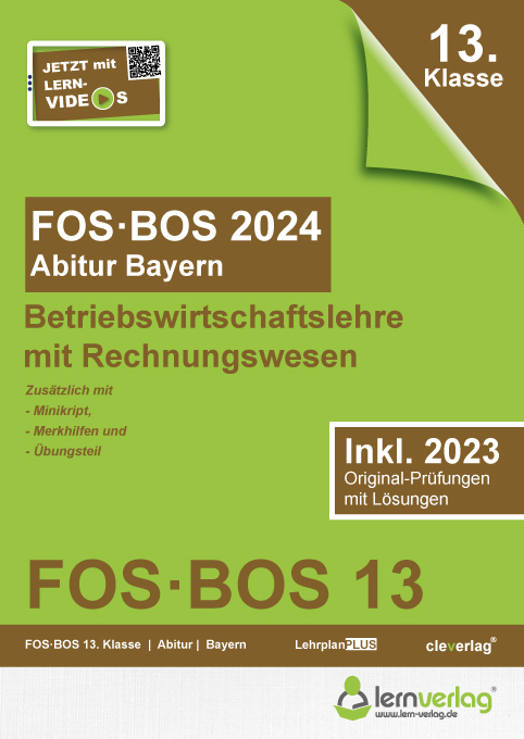 Cover: 9783743001121 | Abiturprüfung FOS/BOS Bayern 2024 Betriebswirtschaftslehre mit...