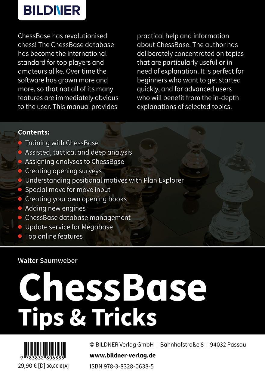Rückseite: 9783832806385 | ChessBase 17 - Tips and Tricks | Walter Saumweber | Taschenbuch | 2023