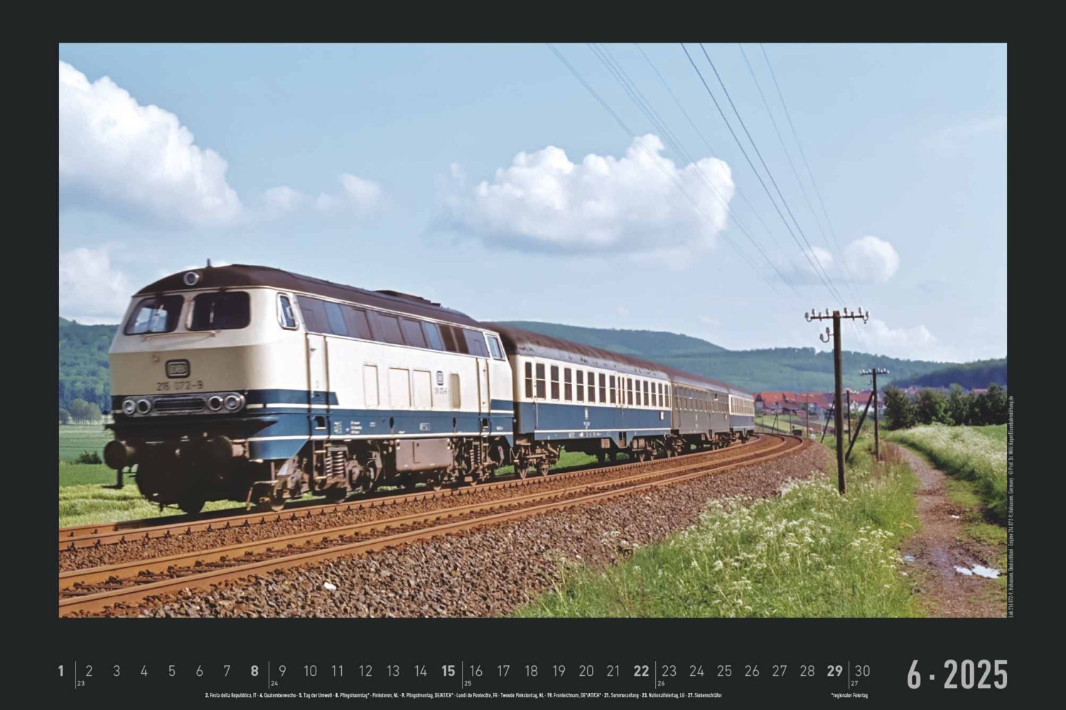 Bild: 4251732342203 | Alpha Edition - Eisenbahn-Nostalgie 2025 Bildkalender, 49,5x33cm,...