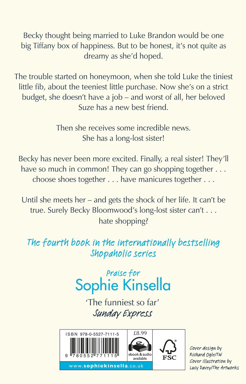 Rückseite: 9780552771115 | Shopaholic &amp; Sister | (Shopaholic Book 4) | Sophie Kinsella | Buch