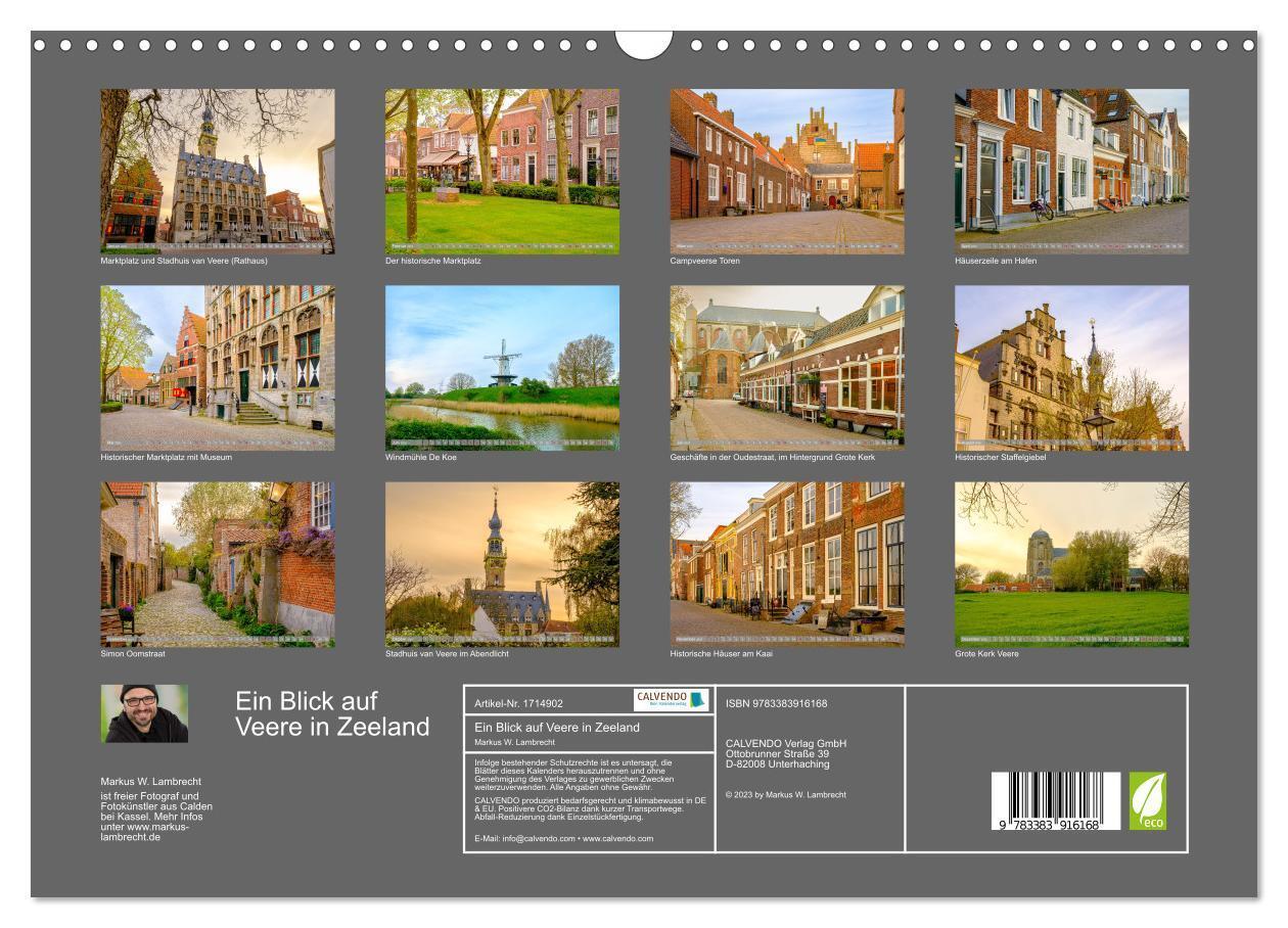 Bild: 9783383916168 | Ein Blick auf Veere in Zeeland (Wandkalender 2025 DIN A3 quer),...