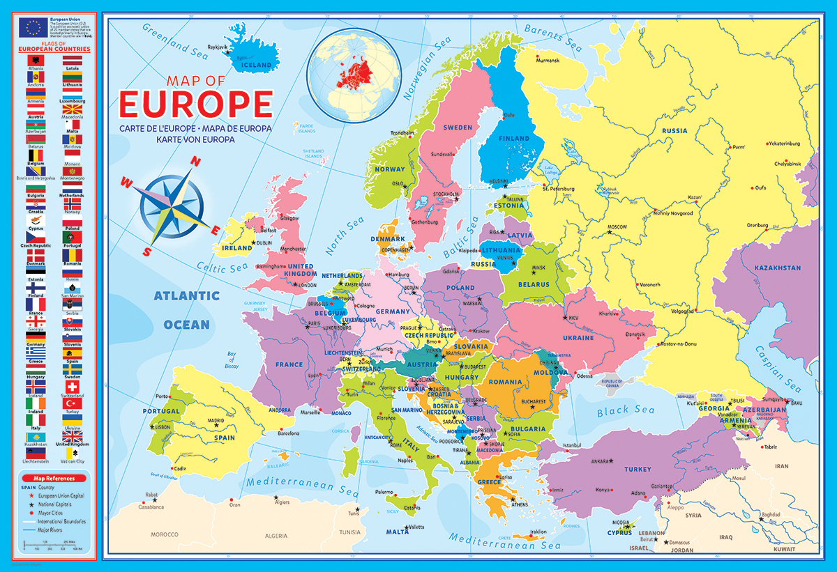 Bild: 628136653749 | Europakarte (Puzzle) | Spiel | In Spielebox | 2022 | Eurographics