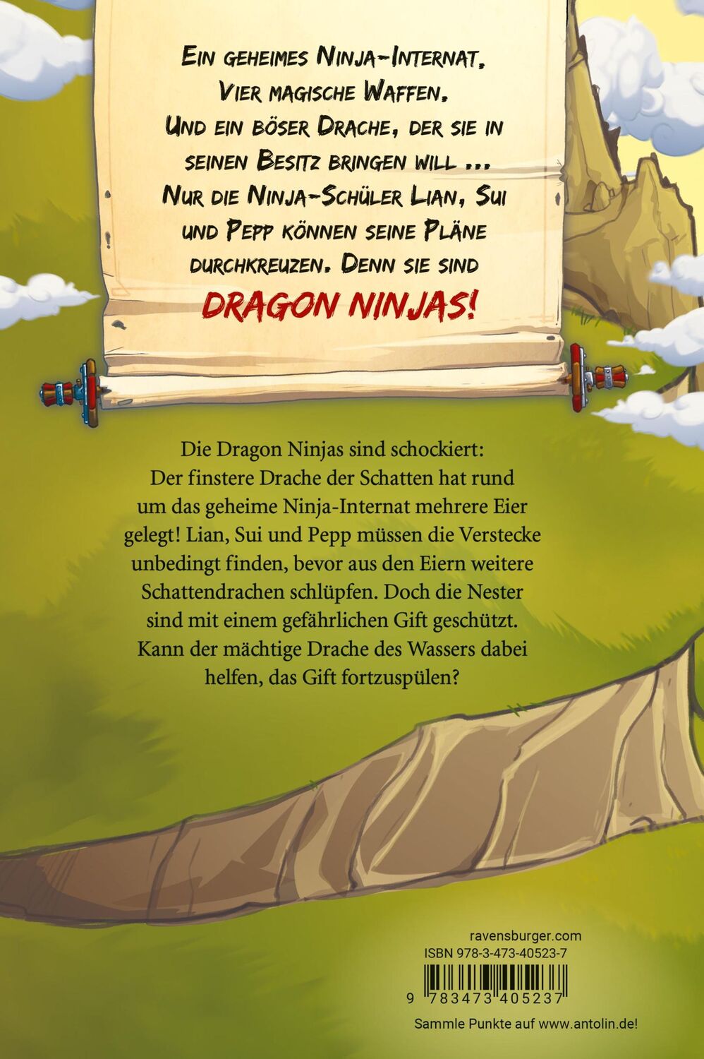 Rückseite: 9783473405237 | Dragon Ninjas, Band 6: Der Drache des Wassers Drachenstarkes...