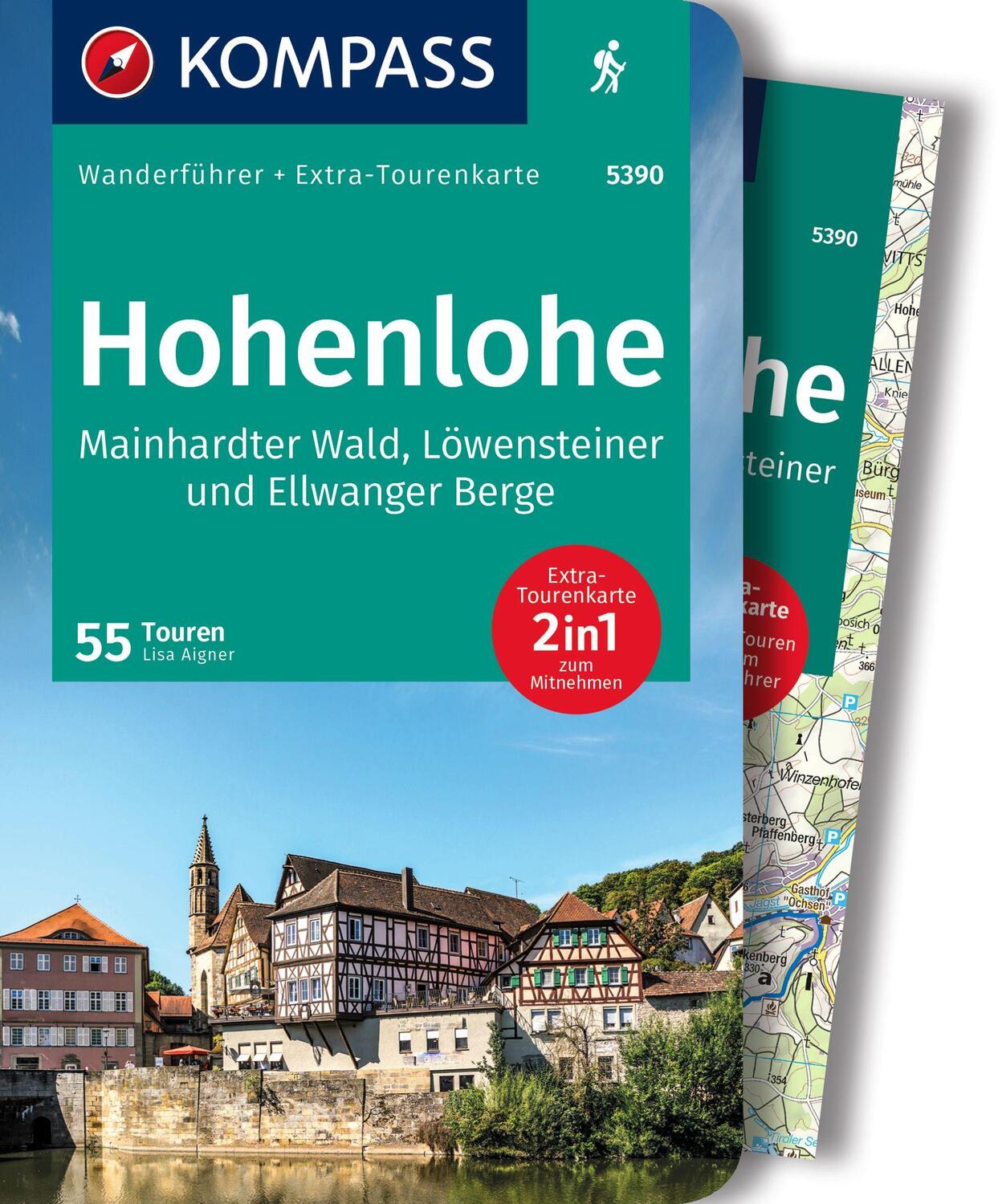 Cover: 9783991214854 | KOMPASS Wanderführer Hohenlohe, Mainhardter Wald, Löwensteiner und...