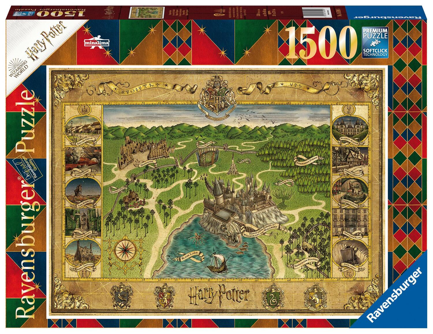 Cover: 4005556165995 | Ravensburger Puzzle 16599 - Hogwarts Karte - 1500 Teile Puzzle für...