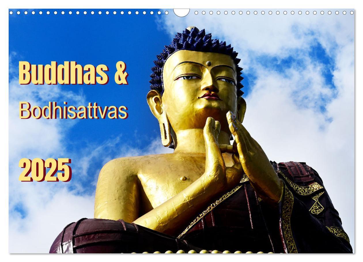 Cover: 9783457136645 | Buddhas &amp; Bhodisattvas (Wandkalender 2025 DIN A3 quer), CALVENDO...
