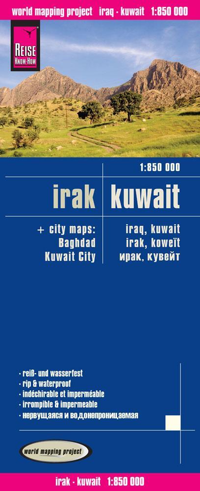 Cover: 9783831773350 | Reise Know-How Landkarte Irak, Kuwait 1 : 850.000 | (Land-)Karte