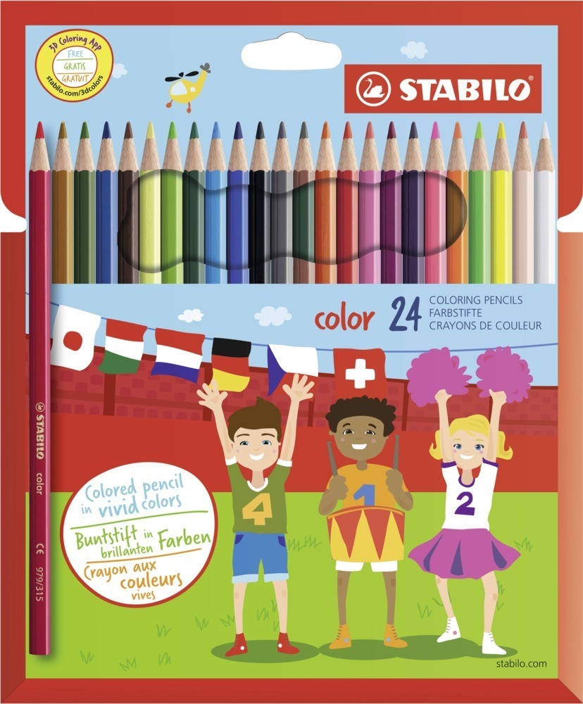 Cover: 4006381164481 | Buntstift - STABILO color - 24er Pack - mit 24 verschiedenen Farben...