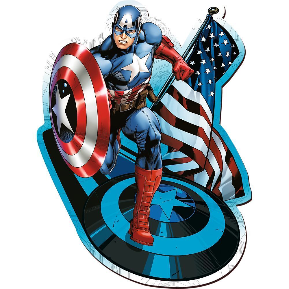 Bild: 5900511201949 | Holz Puzzle 160 Marvel Avengers - Captain America | Spiel | Kartonage
