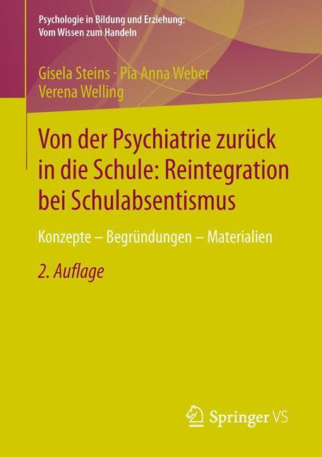 Cover: 9783658034252 | Von der Psychiatrie zurück in die Schule: Reintegration bei...