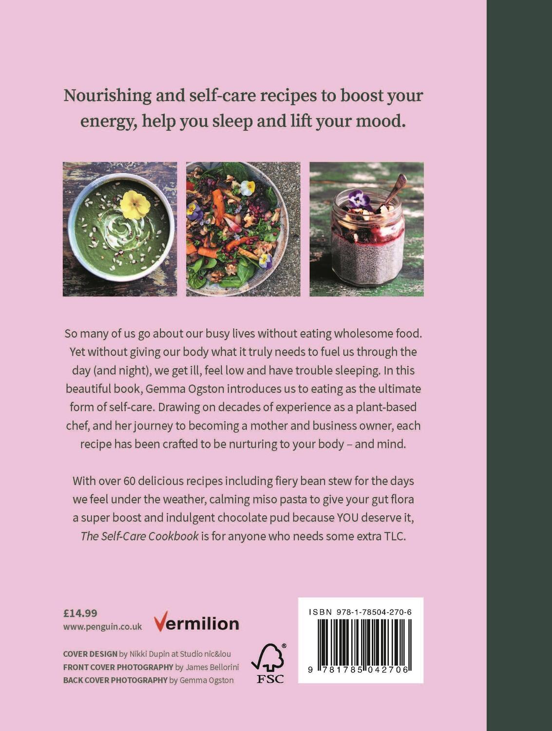 Rückseite: 9781785042706 | The Self-Care Cookbook | Easy Healing Plant-Based Recipes | Ogston