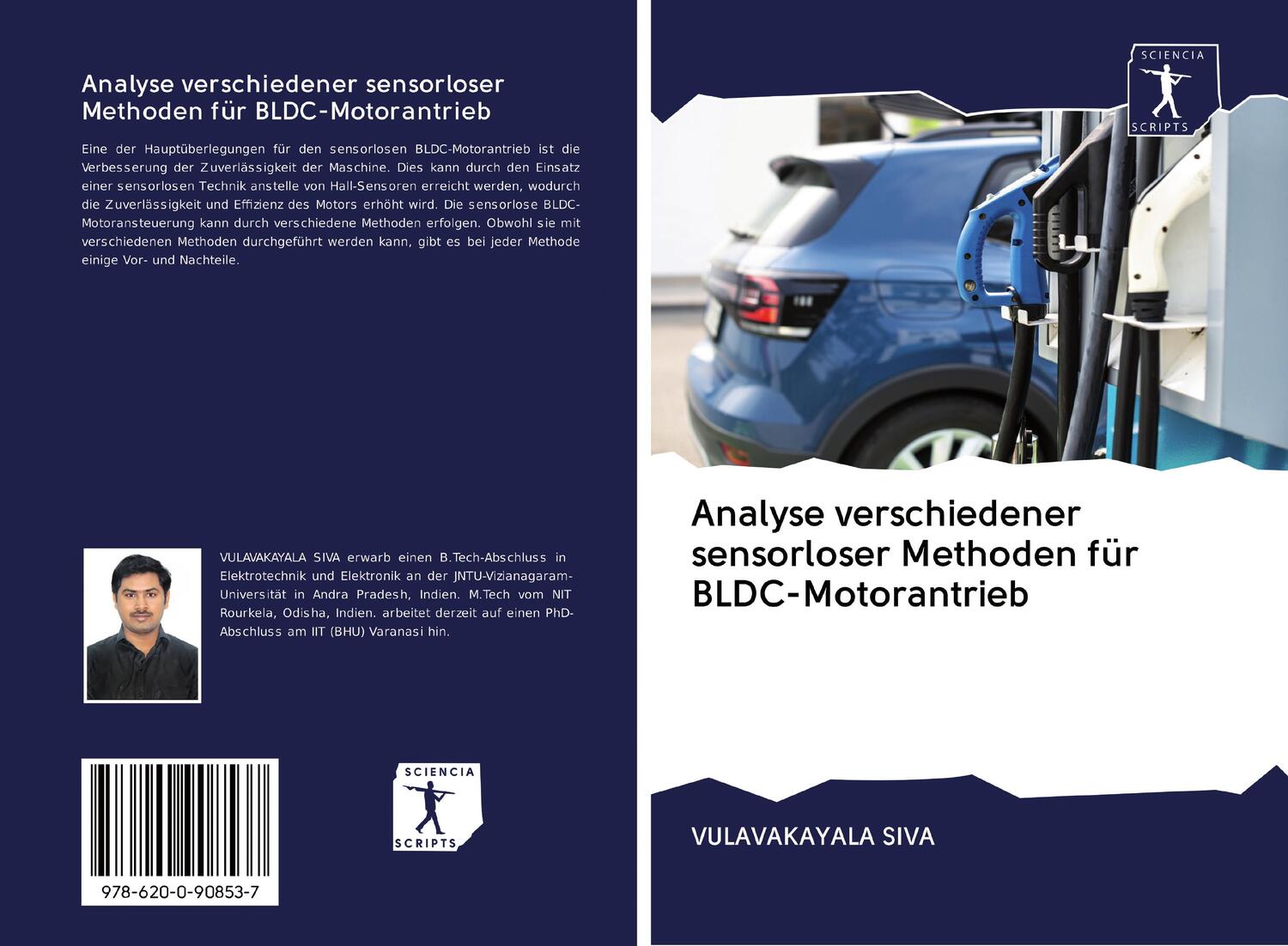 Cover: 9786200908537 | Analyse verschiedener sensorloser Methoden für BLDC-Motorantrieb