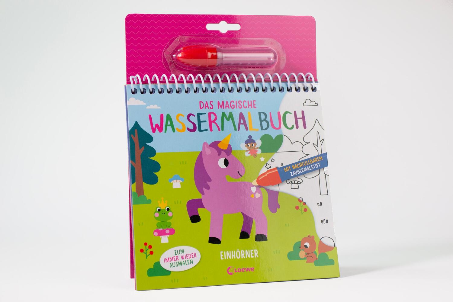 Bild: 9783743219380 | Das magische Wassermalbuch - Einhörner | Loewe Kreativ | Taschenbuch