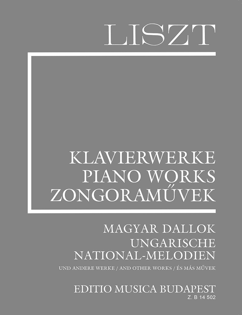 Cover: 9790080145029 | Hungarian Folk Songs and other Melodies | Paperback | Franz Liszt