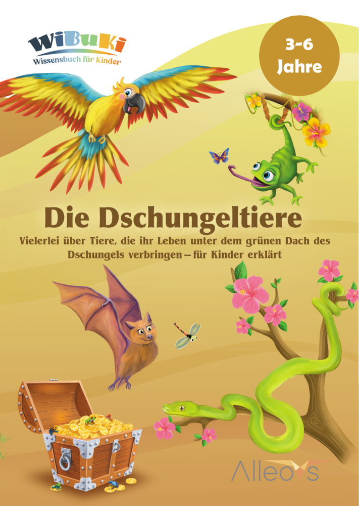 Cover: 9783910232013 | "WiBuKi" Wissensbuch für Kinder: Die Dschungleltiere | Taschenbuch