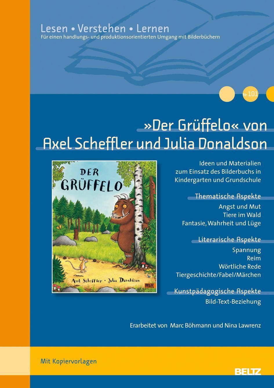 Cover: 9783407627896 | »Der Grüffelo« von Axel Scheffler und Julia Donaldson | Taschenbuch