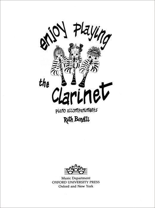 Cover: 9780193221093 | Enjoy Playing the Clarinet Piano Accompaniments | Paperback | Bonetti