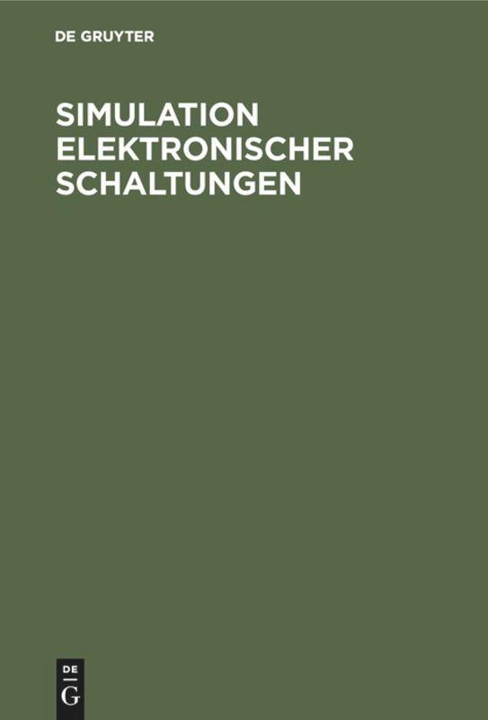 Cover: 9783486238754 | Simulation elektronischer Schaltungen | Dieter Kaiser | Buch | 235 S.