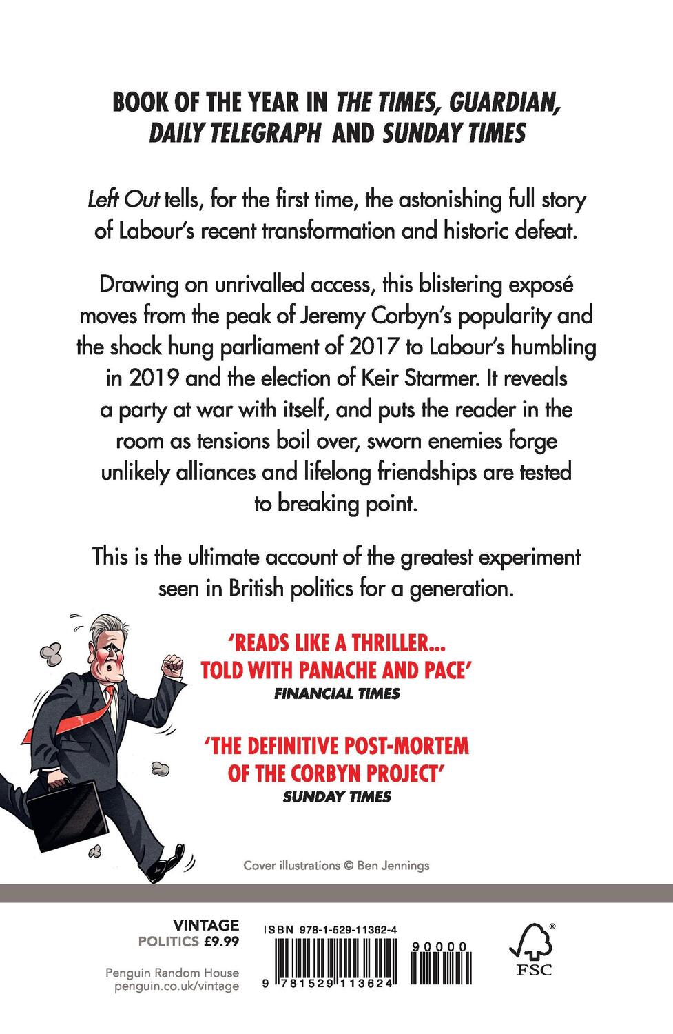 Rückseite: 9781529113624 | Left Out | The Inside Story of Labour Under Corbyn | Pogrund (u. a.)