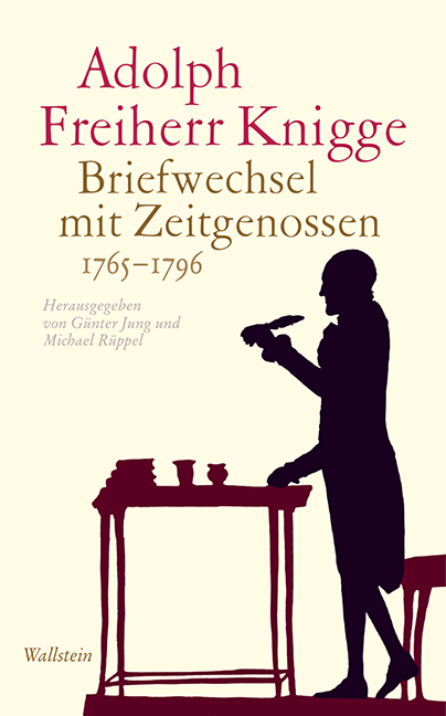 Cover: 9783835316393 | Briefwechsel mit Zeitgenossen 1765-1796 | Adolph von Knigge | Buch