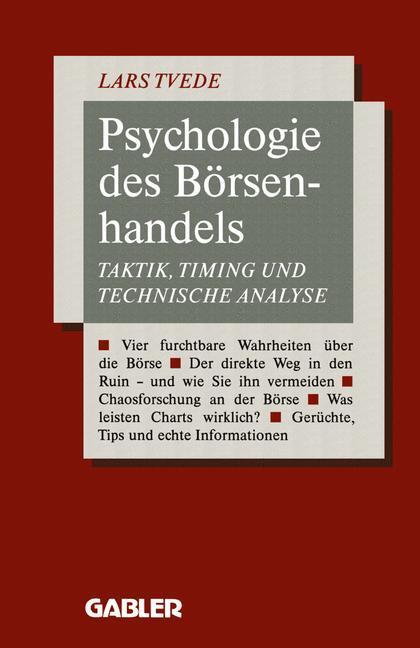Cover: 9783409147491 | Psychologie des Börsenhandels | Taktik, Timing und Technische Analyse