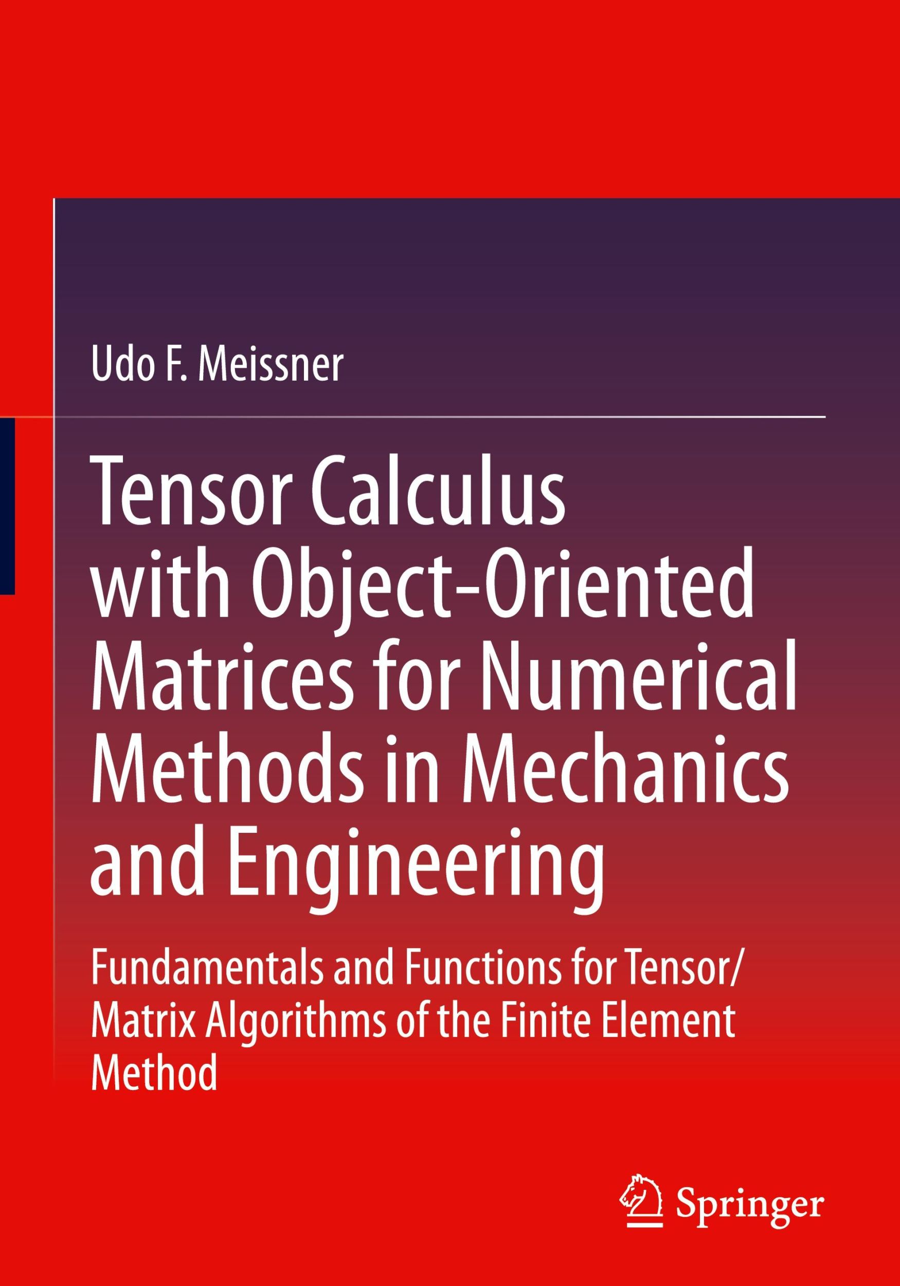 Cover: 9783031593017 | Tensor Calculus with Object-Oriented Matrices for Numerical Methods...