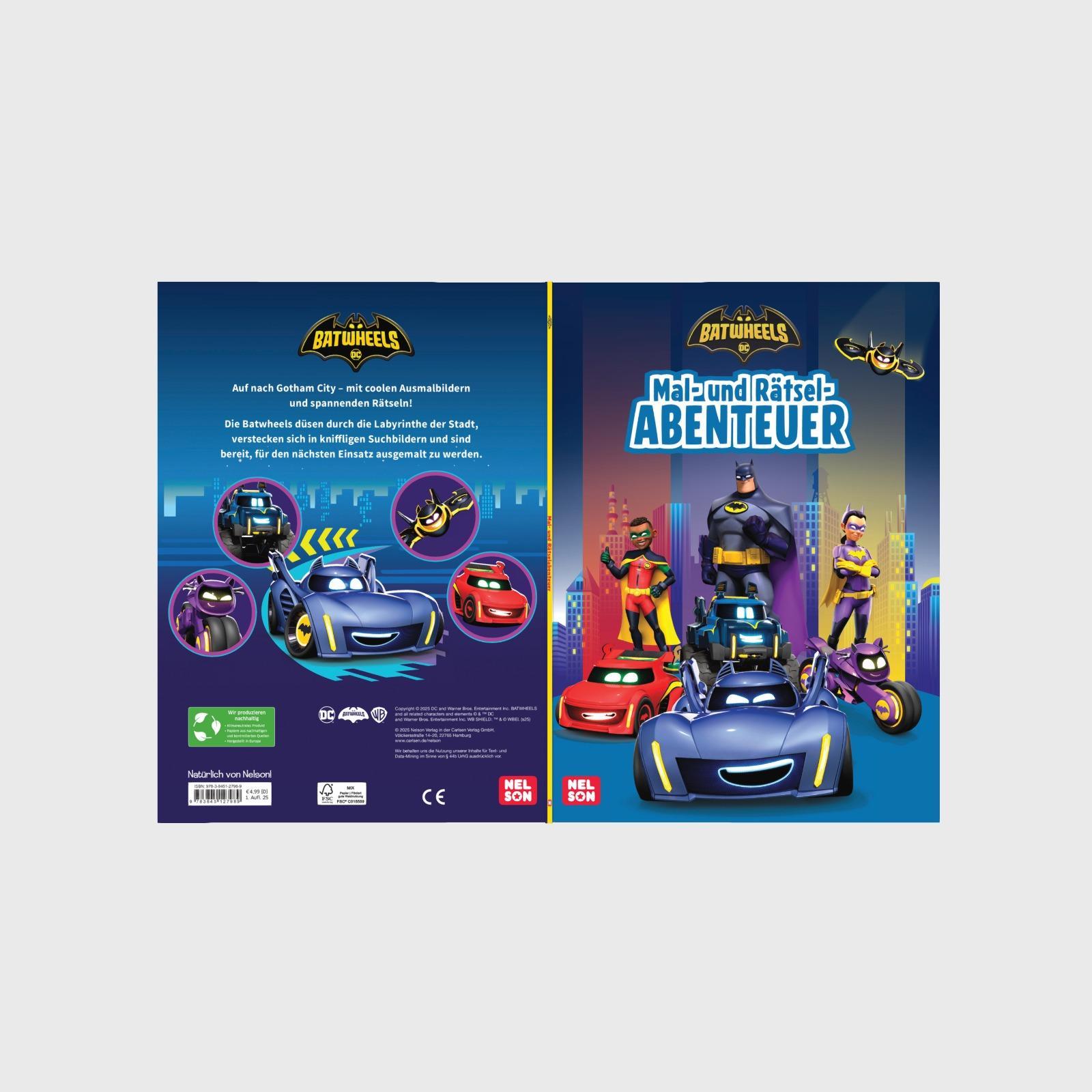 Bild: 9783845127989 | DC Batwheels: Mal- und Rätselabenteuer | Taschenbuch | DC Universum