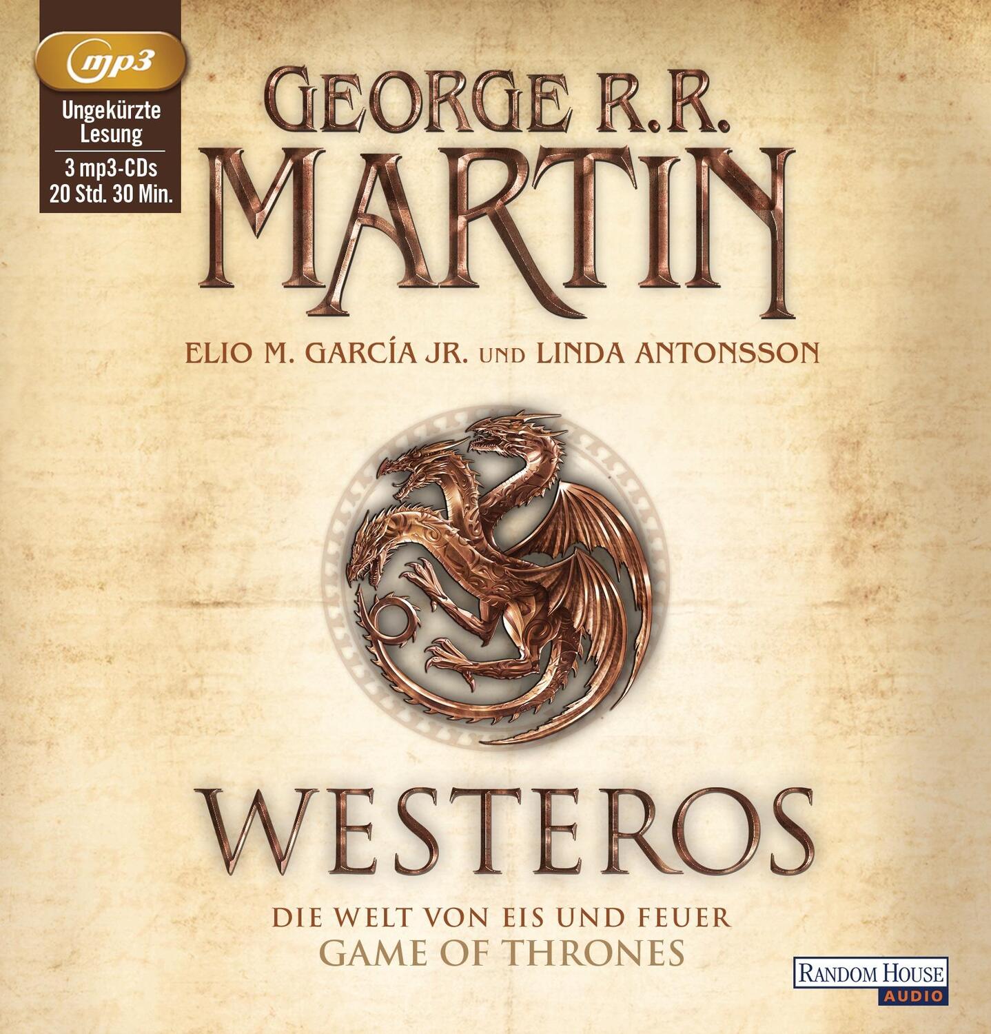 Cover: 9783837131000 | Westeros | Die Welt von Eis und Feuer - GAME OF THRONES | MP3 | 3