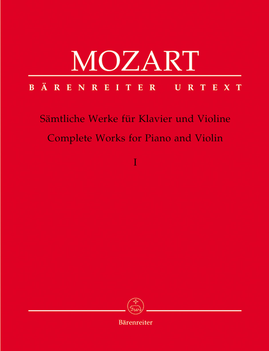 Cover: 9790006526956 | Sämtliche Werke für Violine und Klavier 1 | Bärenreiter Urtext - Noten