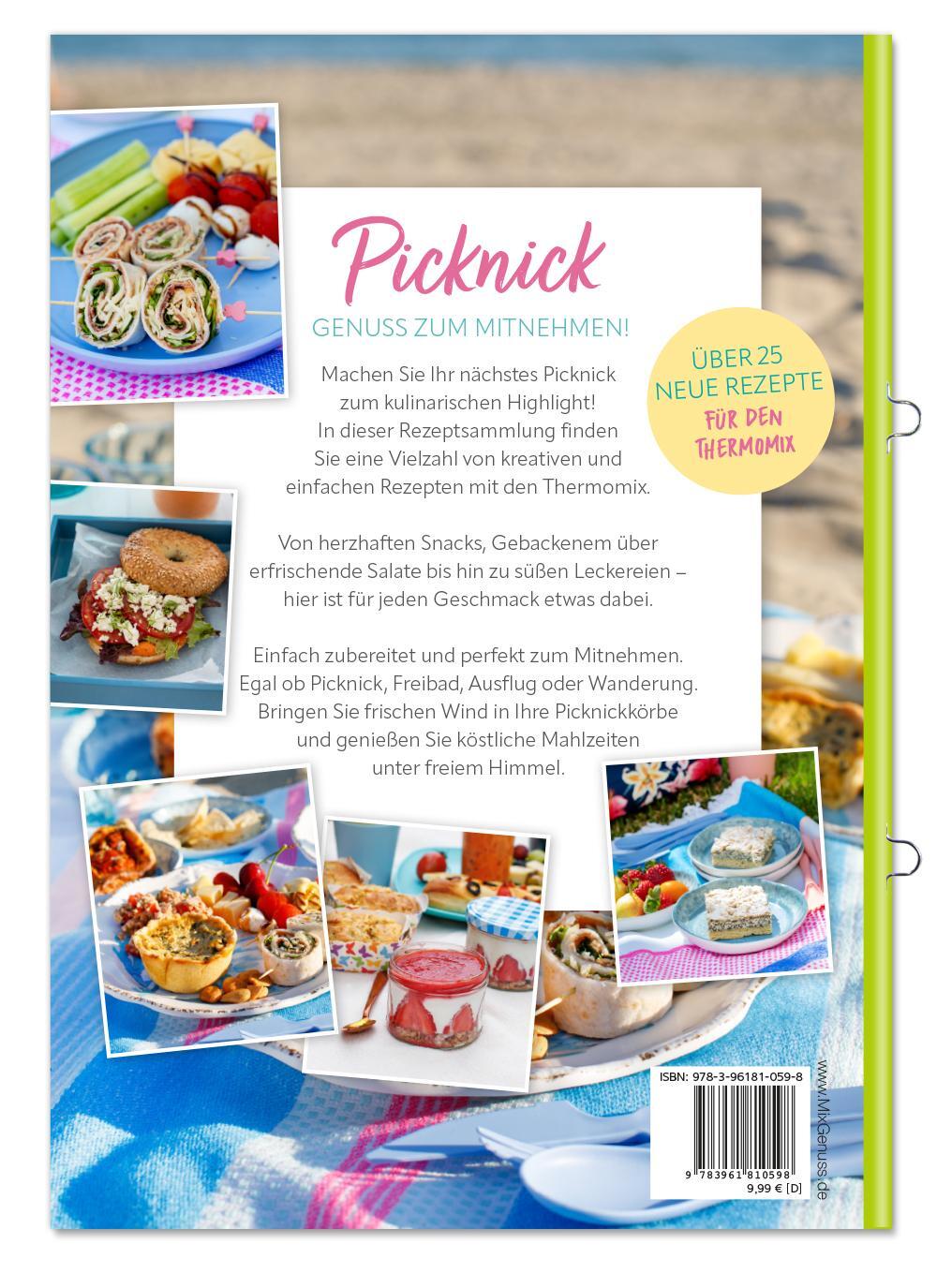 Rückseite: 9783961810598 | Picknick Rezepte | mit dem Thermomix | Corinna Wild | Broschüre | 2023