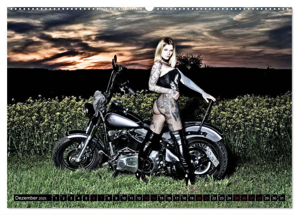 Bild: 9783435096244 | Motorräder und Sexy Girls (hochwertiger Premium Wandkalender 2025...